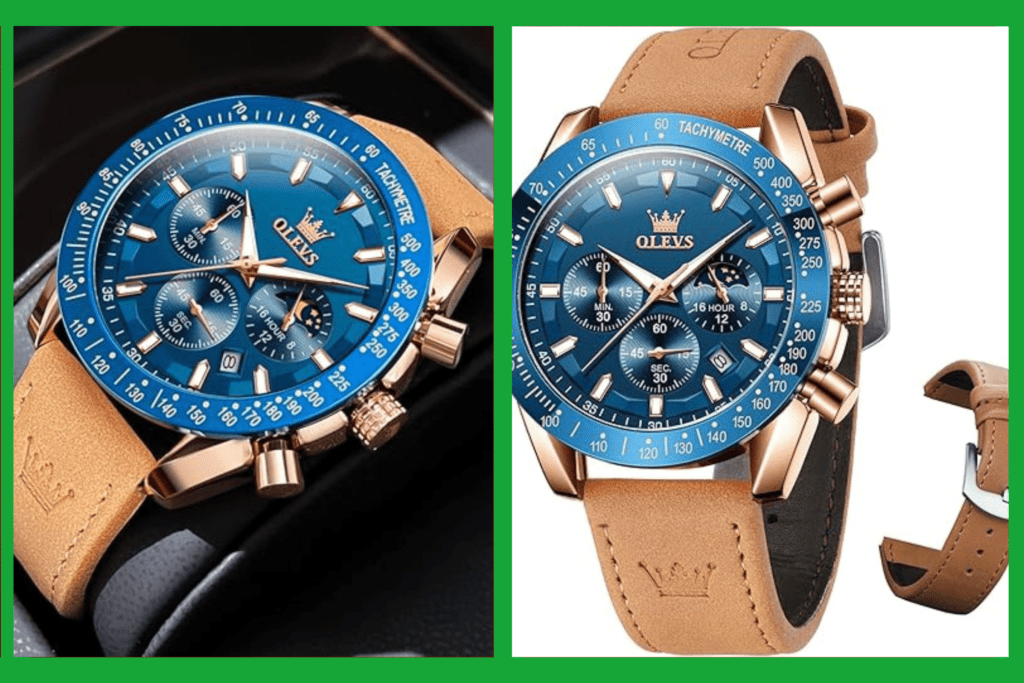 OLEVS Leather Watches for Men OLEVS Leather Watches for Men