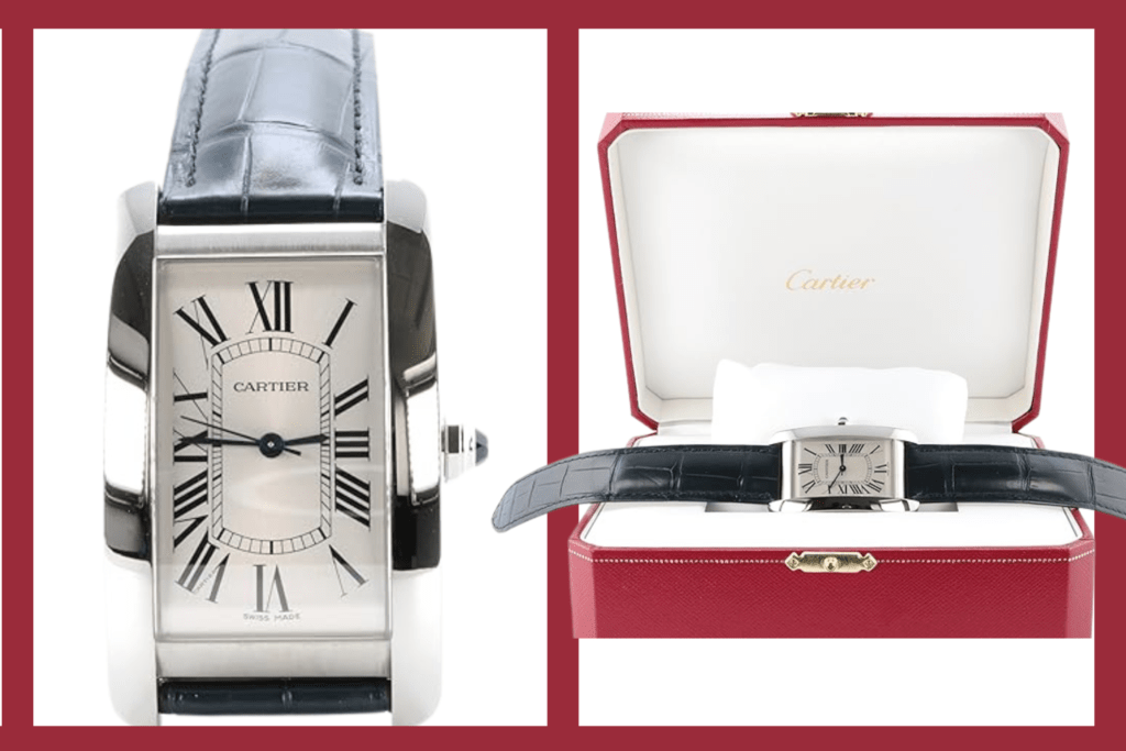 CARTIER Tank Americaine Automatic Silver Dial Men's