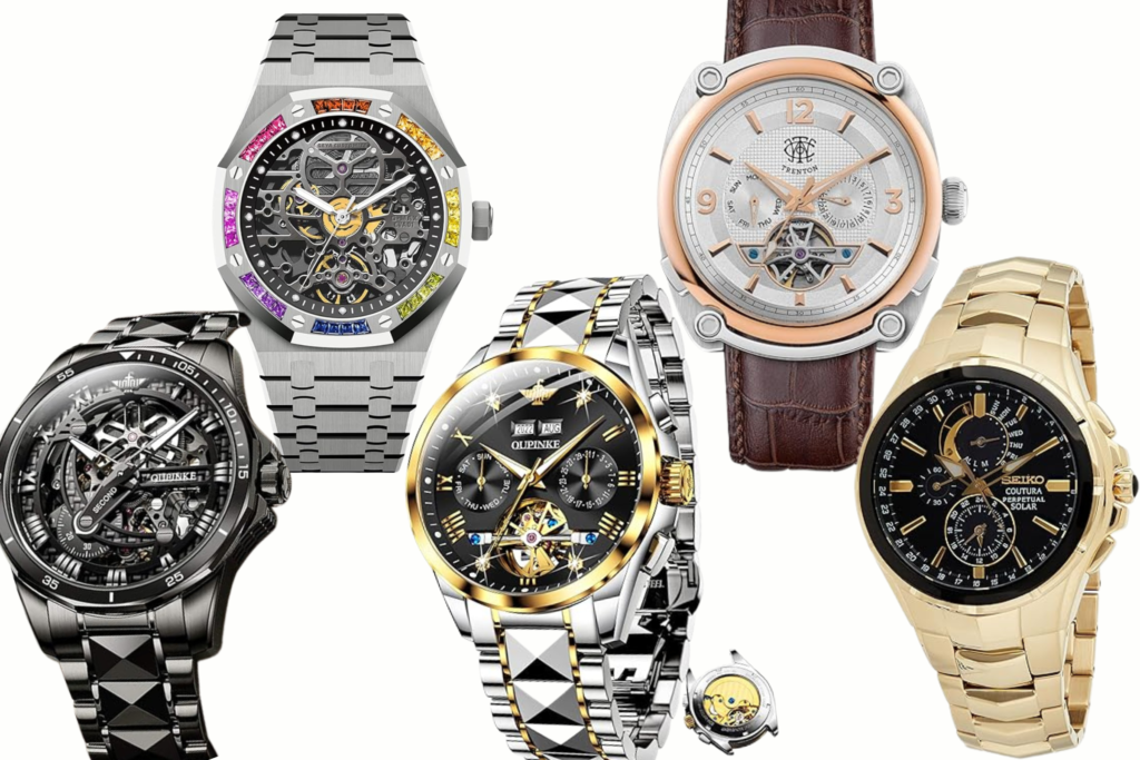 5 luxury Men's Swiss automatic watches for men under $500