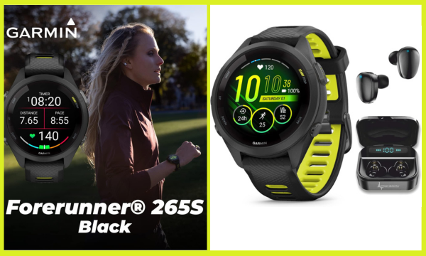 Wearable4U Garmin Forerunner 265S Music GPS