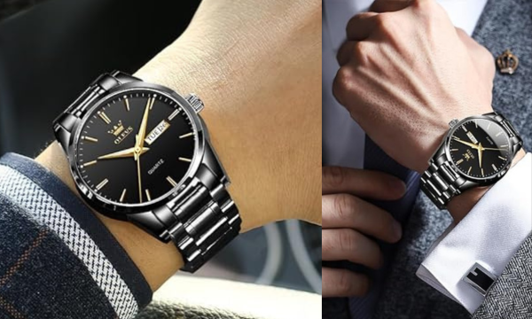 OLEVS Mens Gold Watches