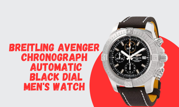 Breitling Avenger Chronograph Automatic Black Dial Men's 