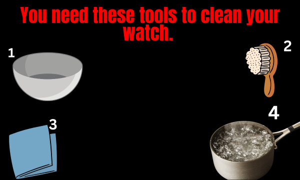 You need these tools to clean your watch. You need these tools to clean your watch.