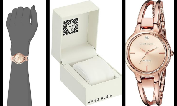 Anne Klein Women's Genuine Diamond Dial Bangle Watch