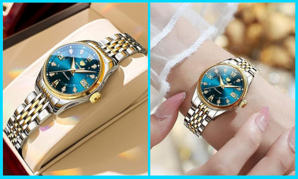 OLEVS Automatic Watches for Women Mechanical Self-Winding Luxury Dress 