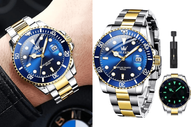 OLEVS Luxury Watches for Men Big Face Stainless Steel waterproof watch OLEVS Luxury Watches for Men Big Face Stainless Steel waterproof watch
